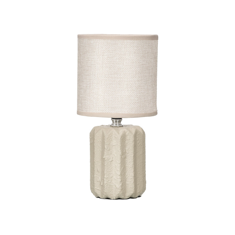 LAMPADA DA TAVOLO A RIGHE BEIGE