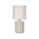 LAMPADA DA TAVOLO A RIGHE BEIGE