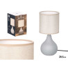 LAMPE A POSER FORME DOME GRIS