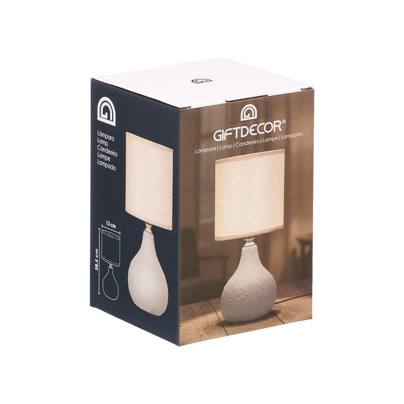 LAMPE A POSER FORME DOME GRIS