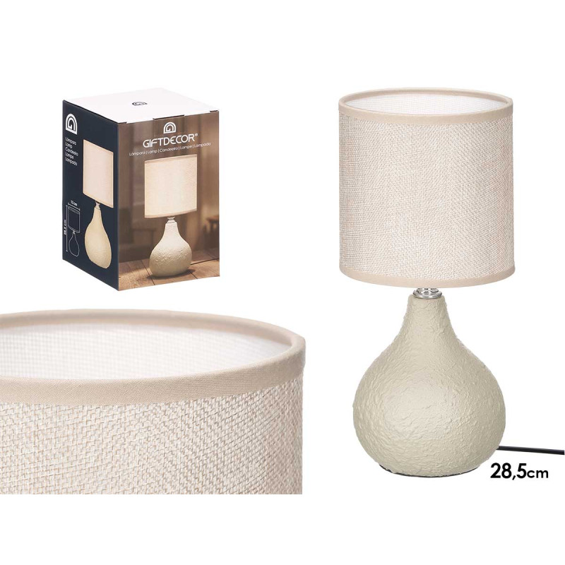 LAMPADA DA TAVOLO A CUPOLA BEIGE