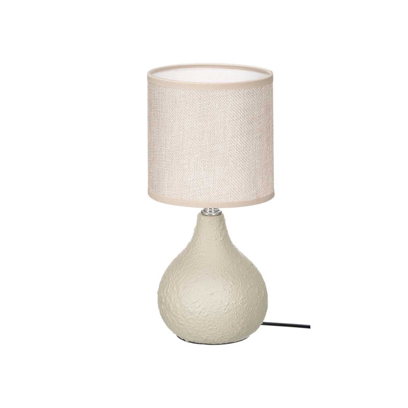 LAMPARA SOBREMESA ABOMBADO BEIGE