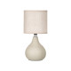 LAMPARA SOBREMESA ABOMBADO BEIGE