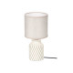 LAMPADA DA TAVOLO CILINDRICA A RIGHE BEIGE
