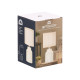 LAMPE A POSER CYLINDRIQUE RAYEE BEIGE