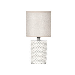 LAMPE TABLE A RELIEF CYLINDRIQUE GRIS