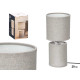 LAMPE A POSER TISSU GRIS