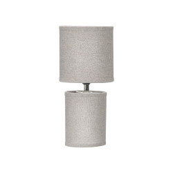 FABRIC TABLE LAMP GREY