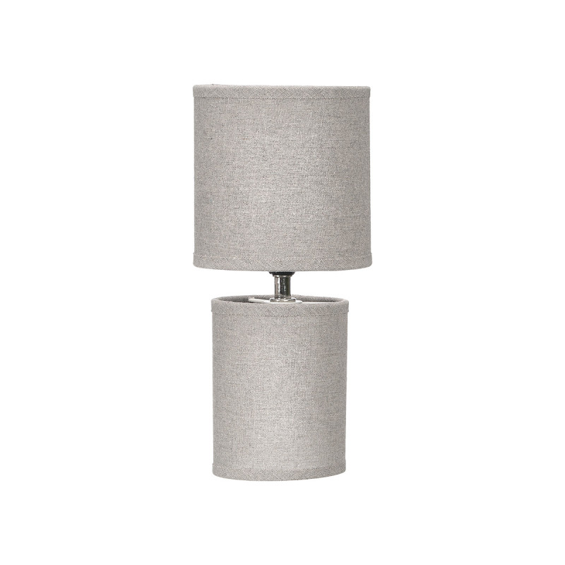 LAMPADA DA TAVOLO TESSUTO GRIGIO