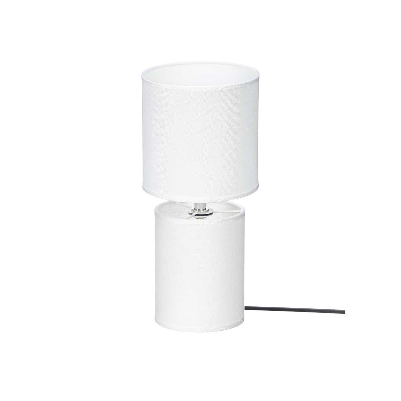 LAMPE A POSER TISSU BLANC