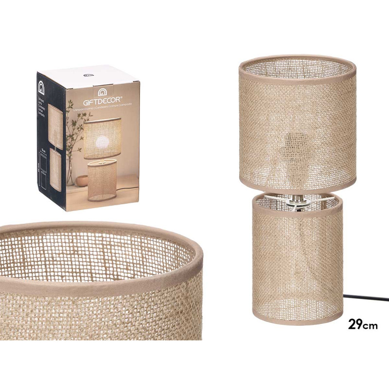 BRAIDED TABLE LAMP NATURAL
