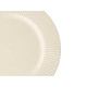 RAISED STRIPES FLAT PLATE PORCELAIN 27CM