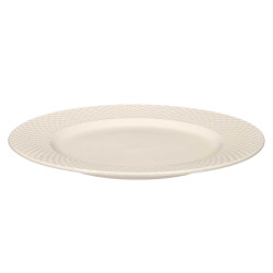 RAISED RHOMBUS FLAT PLATE PORCELAIN 27CM