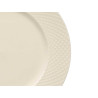 RAISED RHOMBUS FLAT PLATE PORCELAIN 27CM