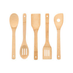 SET 5 UTENSILIOS BAMBU 