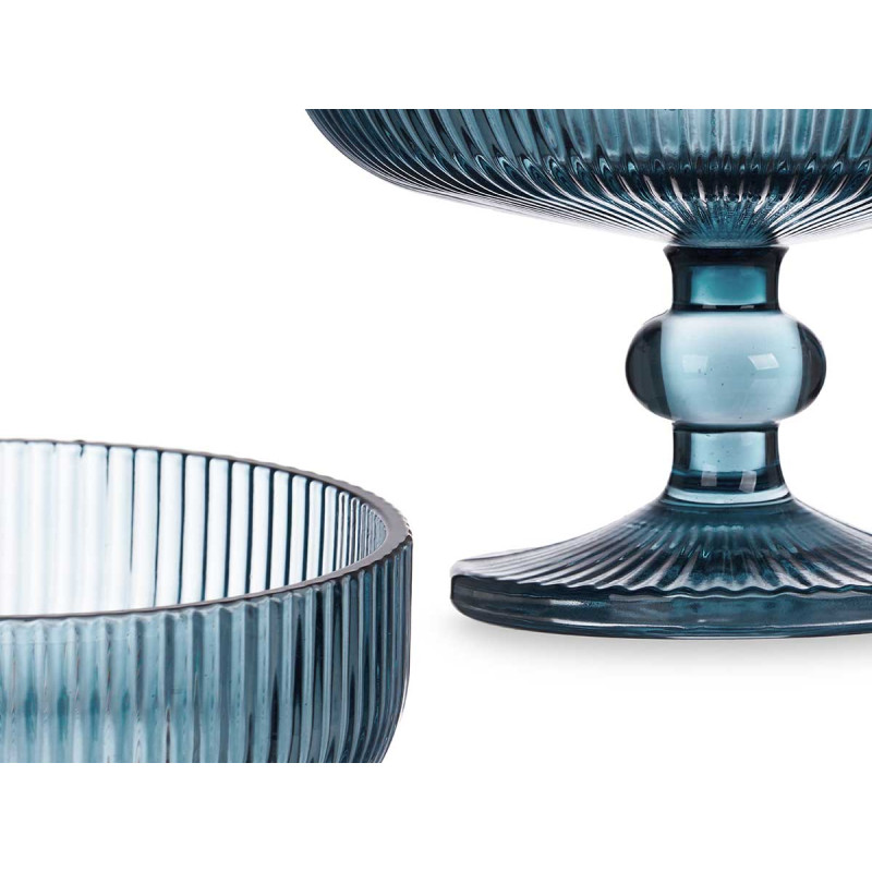 COUPE À GLACE 310ML BLEU FONCÉ RAYURES