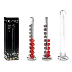 PORTACAPSULE DOPPIO INOX 20 CAPSULE CAFFE PICC