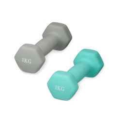 1 KG DUMBBELL ASSORTED 2 COLORS