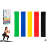 SET 5 RESISTANCE BANDS ASSORTED 5 COLORS