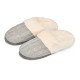 CHAUSSON FEMME GRIS DOMICILE