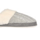 CHAUSSON FEMME GRIS DOMICILE