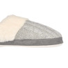 CHAUSSON FEMME GRIS DOMICILE