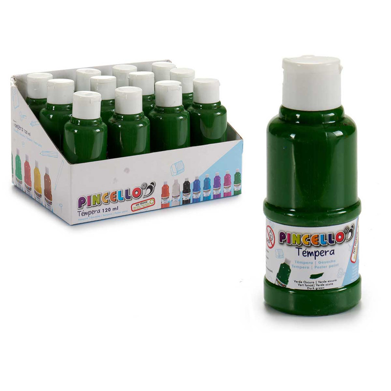 BARATTOLO PITTURA TEMPERA 120 ML VERDE S