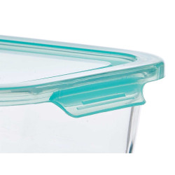 SET 3 FIAMBRERA VIDRIO RECTANGULAR 640 1040 1520ML