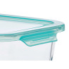 SET 3 FIAMBRERA VIDRIO RECTANGULAR 640 1040 1520ML