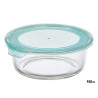 FIAMBRERA VIDRIO REDONDA TAPA AZUL 950ML
