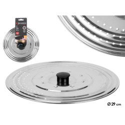 COPERCHIO PADELLA METALLO CON COLINO 29 CM