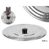 TAPA SARTEN METAL CON ESCURRIDOR 29 CM 