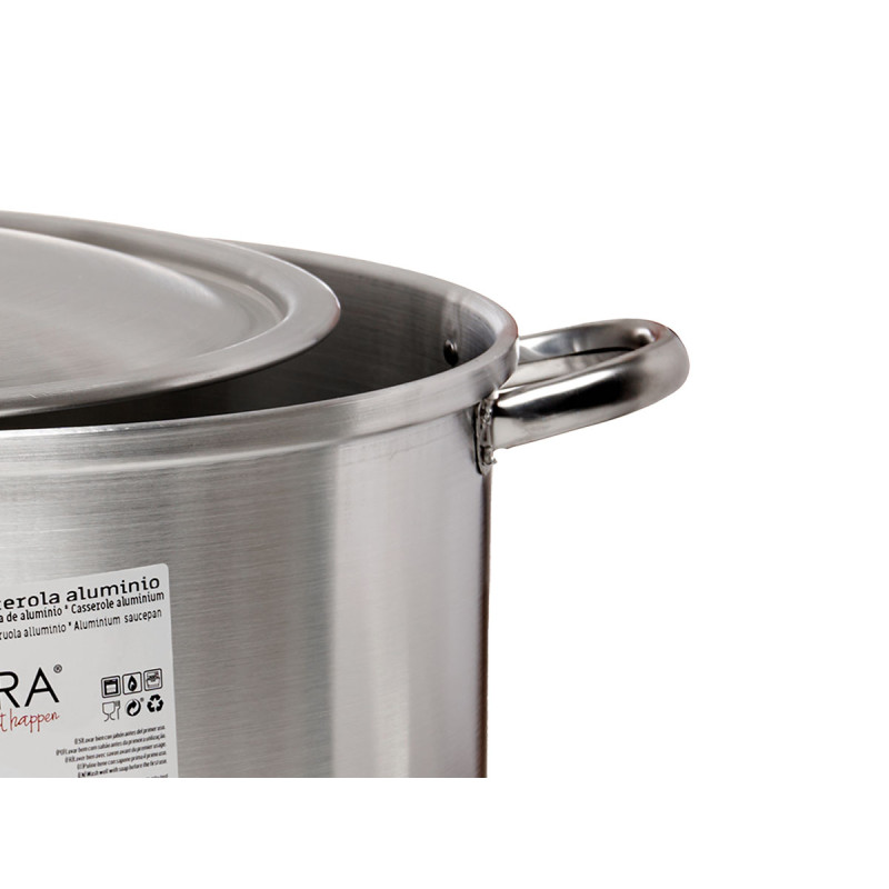 CASSEROLE 40 CM 25L ALUMINIUM