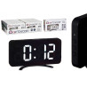 RELOJ ESPEJO NEGRO