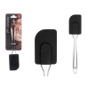 SPATULE DE CUISINE EN SILICONE TRANSPARENT NOIR