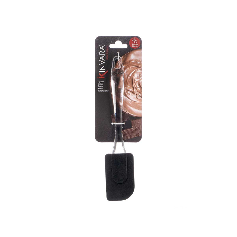 SPATULE DE CUISINE EN SILICONE TRANSPARENT NOIR