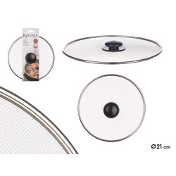 COPERCHIO PADELLA ACCIAIO RETICOLATO 21 CM