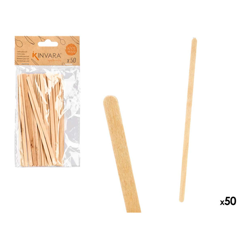 SET 50 WOODEN COFFEE STICKS