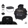 FRIGGITRICE AD ARIA NERA VETRO 4,5L 1500W