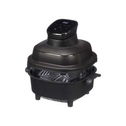 FRITEUSE À AIR NOIRE VERRE 4,5L 1500W