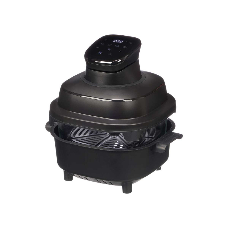 FRITEUSE À AIR NOIRE VERRE 4,5L 1500W