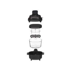 FRIGGITRICE AD ARIA NERA VETRO 4,5L 1500W