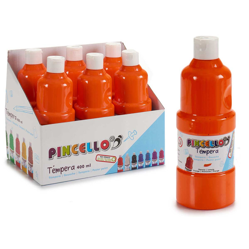 BARATTOLO PITTURA TEMPERA 400 ML ARANCIO