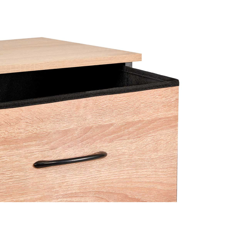 MEUBLE 3 TIROIRS EFFET BOIS
