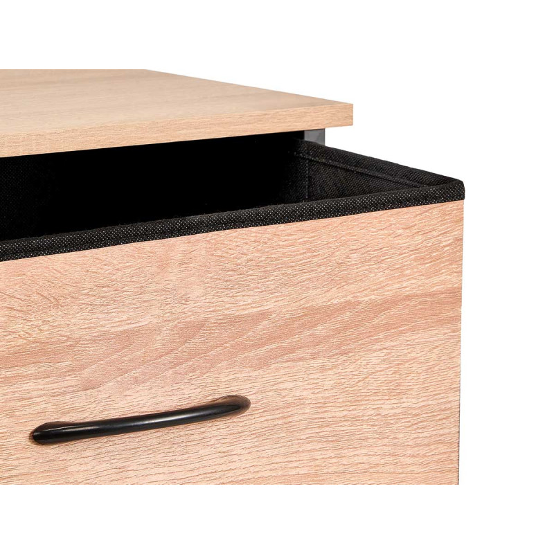 MEUBLE 8 TIROIRS EFFET BOIS