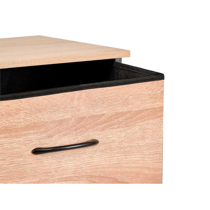 MEUBLE 9 TIROIRS EFFET BOIS