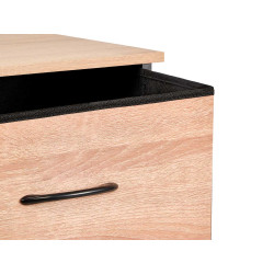 MEUBLE 5 TIROIRS EFFET BOIS