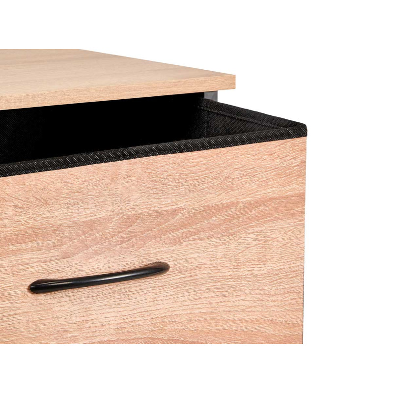 MEUBLE 5 TIROIRS EFFET BOIS