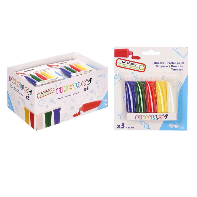 SET OF 5 POSTER PAINT 30 ML