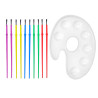 SET 10 PAINT BRUSH AND PALETTE